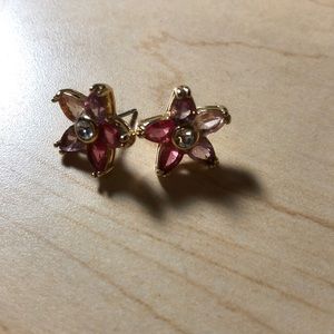 Kate spade flower crystal earrings